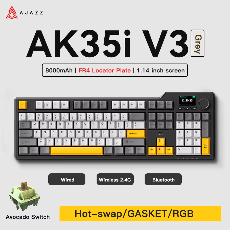 Gaming Keyboard Tkl - Ajazz AK35I V3/V4 MAX Üç Modlu