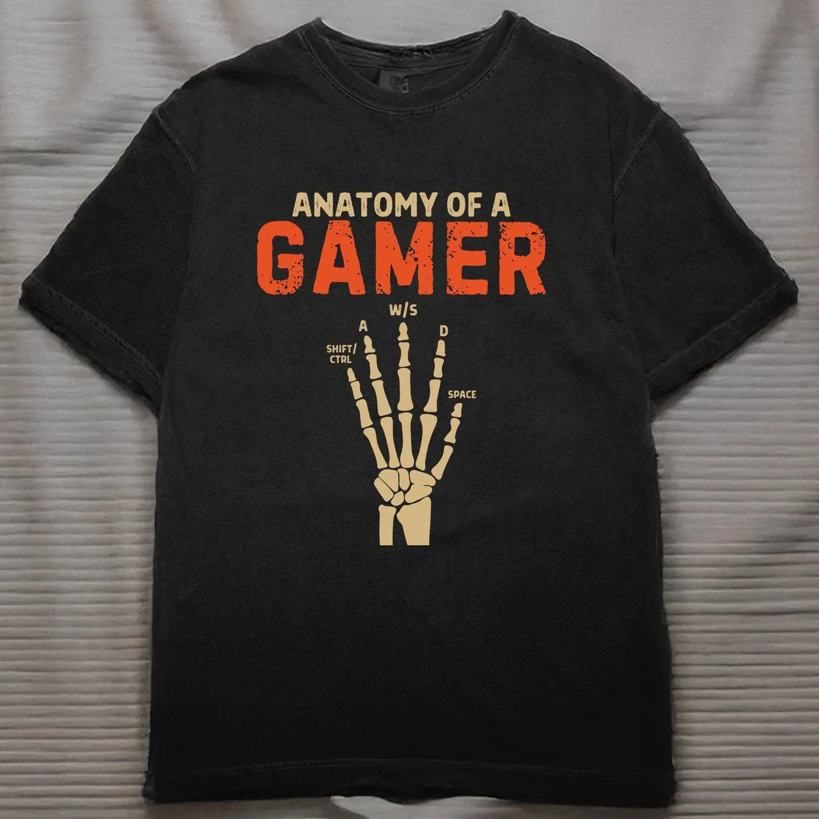 Gaming Keyboard Hand - Bir Oyuncunun Eli İskeleti Anatomisi WASD