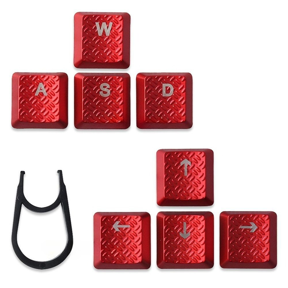 Gaming Keyboard Tkl - DIY Kırmızı yarı saydam tuş başlıkları,