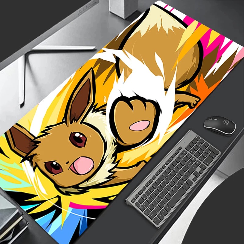 Gaming Keyboard Easy To Clean - P-Pokemon Eevee Anime Oyun Mouse Pad'i,