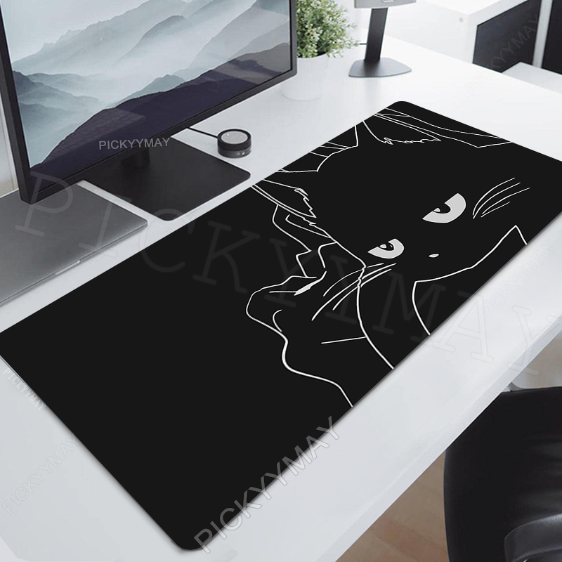 Gaming Keyboard Higround - Oyun Mousepads Mousepad Siyah Kedi Büyük