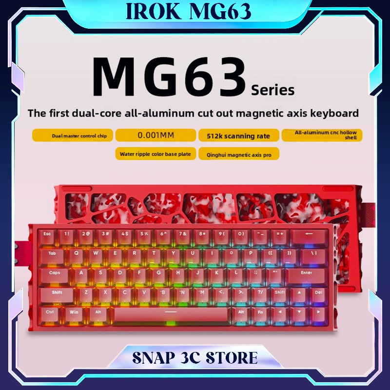 Gaming Keyboard Hall Effect Switches - IROK MG63 CNC Alüminyum Manyetik Anahtarlı