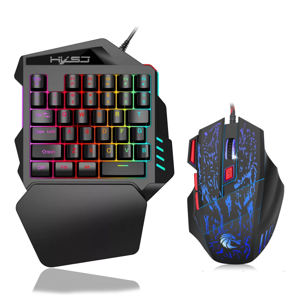 Gaming Keyboard Hand - 35 tuşlu film renkli tek elle