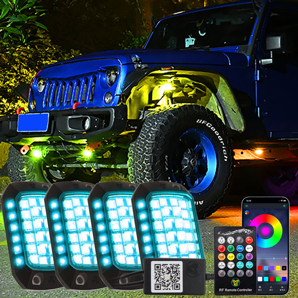 Rgb Underglow Strip - Araba RGB LED Şasi ışık şeridi