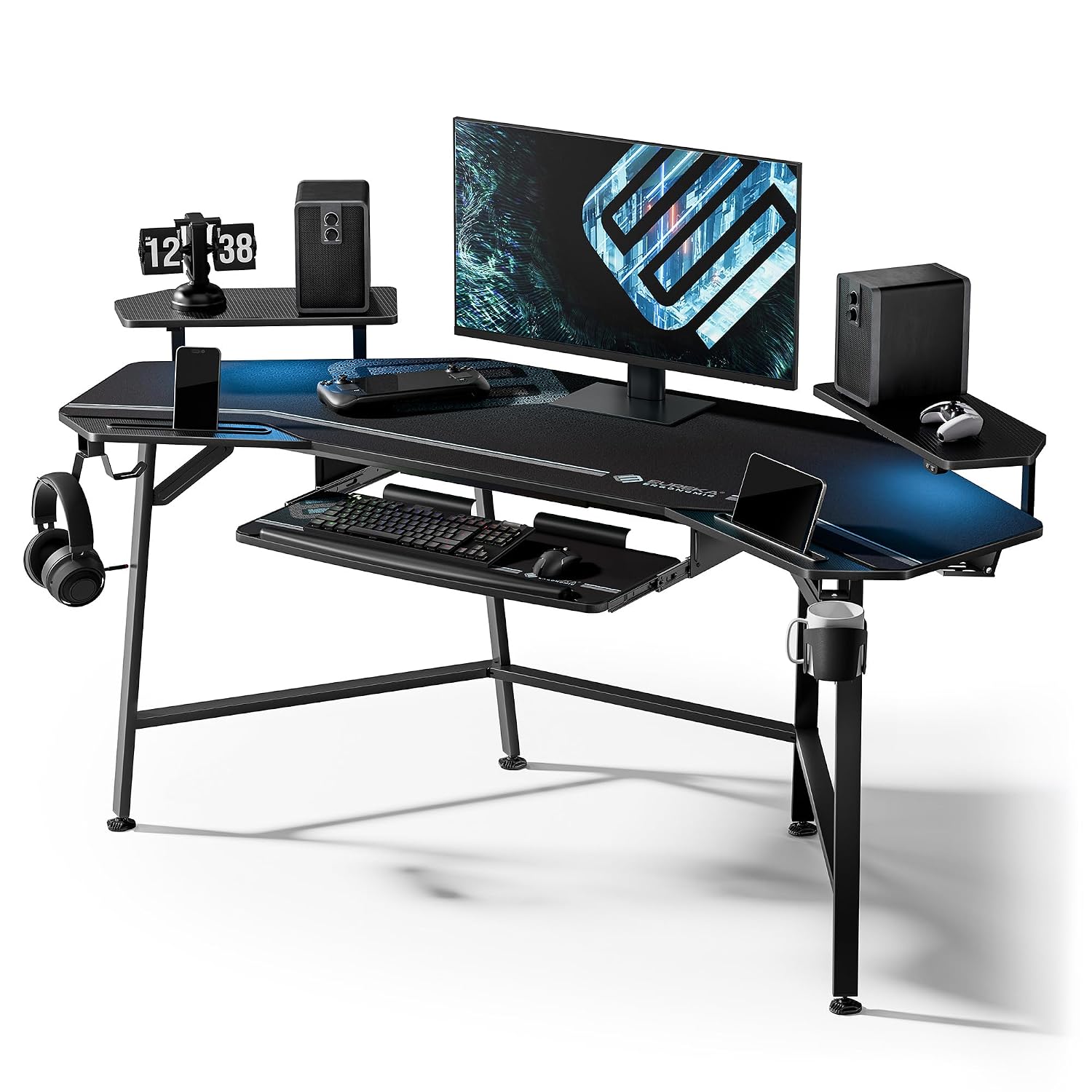 Keyboard Gaming Black - Oyun Masası Kanat Şeklinde Klavye Tepsisi