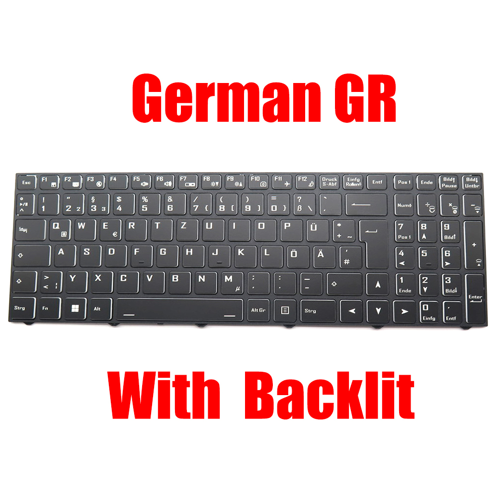 Keyboard Gaming Black - Alman GR Laptop Klavye Captiva Gelişmiş