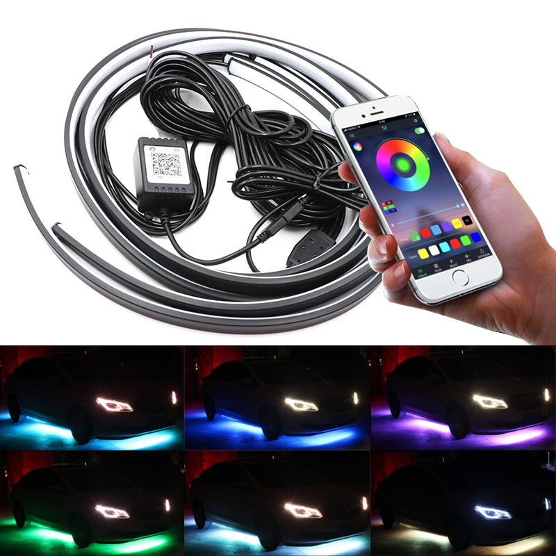 Rgb Underglow Strip - Niscarda 4 adet 12V IP65 App