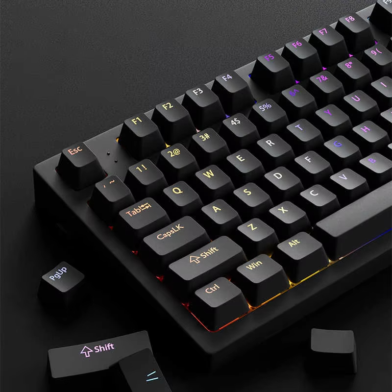 Keyboard Gaming Black - 130+ Tuşlu Siyah Özel Çift Katmanlı
