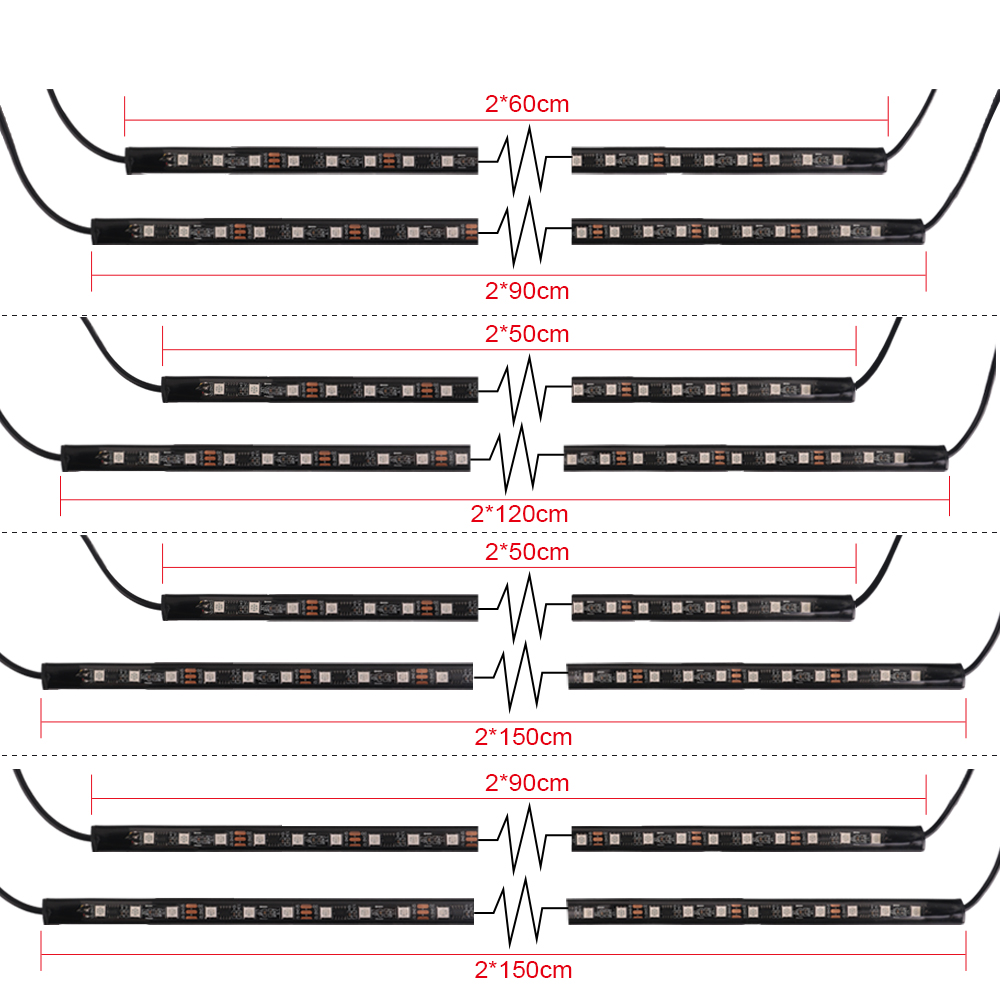 Neon LED RGB araba Underglow a - Rgb Underglow Strip incelemesi ve fiyatı