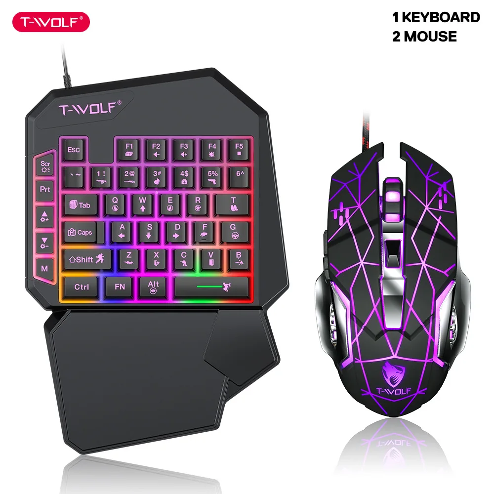 T-WOLF TF900 tek elle klavye t - Gaming Keyboard Hand incelemesi ve fiyatı