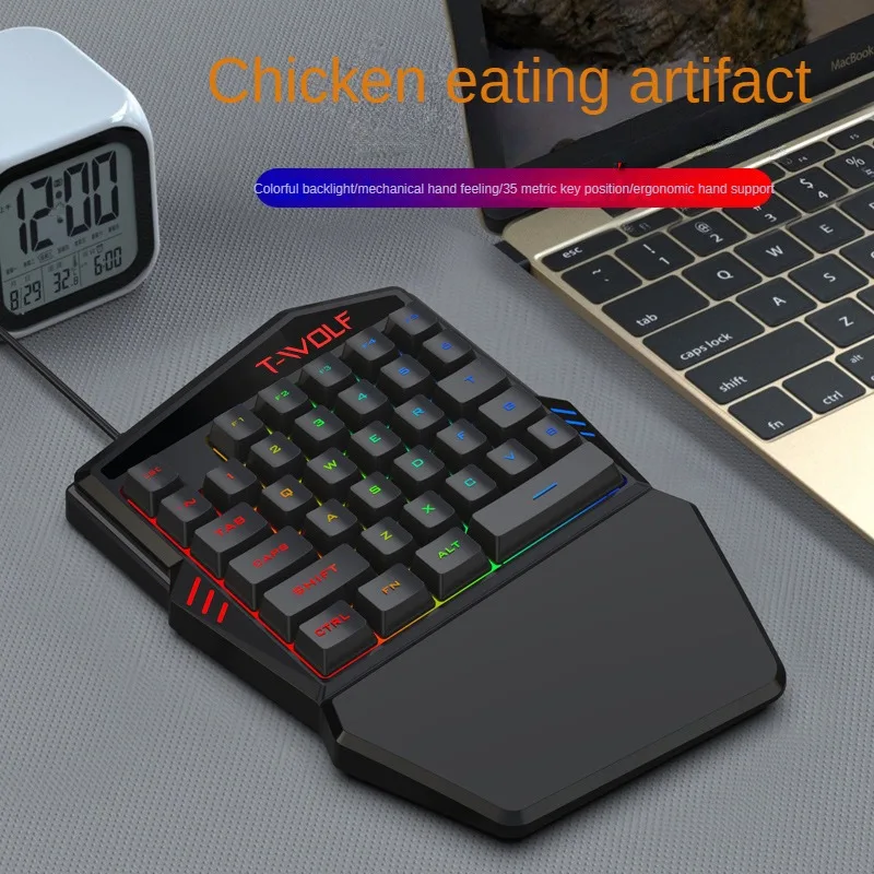 T-WOLF TF900 tek elle klavye t - Gaming Keyboard Hand incelemesi ve fiyatı