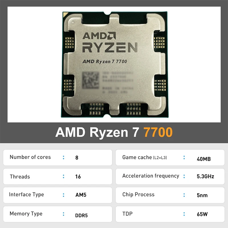 AMD Ryzen 7 7700 R7 7700 CPU 8 - Amd Cpu Ryzen 7 incelemesi ve fiyatı