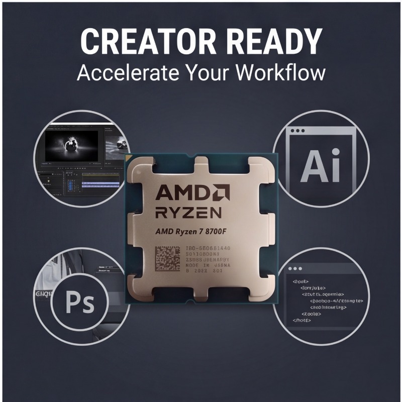 AMD Ryzen 7 8700F Masaüstü İşl - Amd Cpu Ryzen 7 incelemesi ve fiyatı
