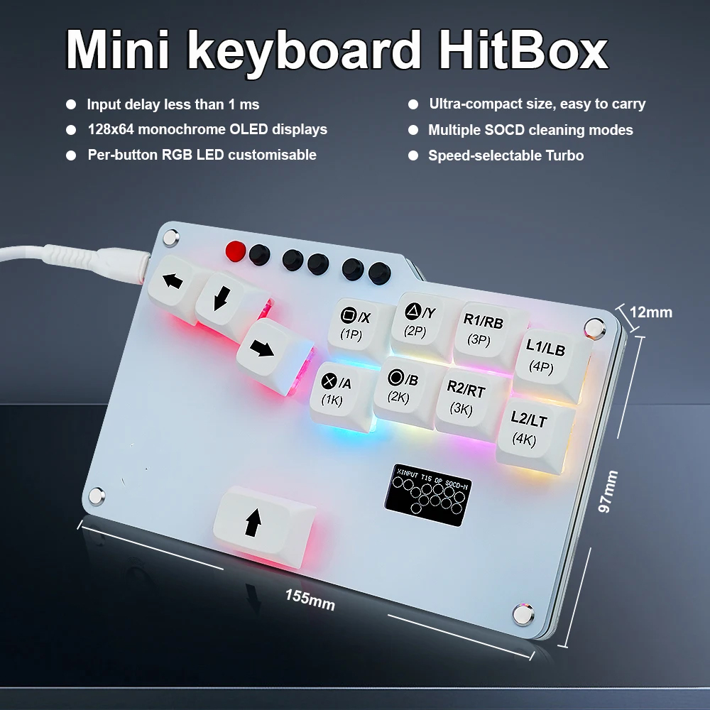 Hitbox Mini GP2040 CE Fightsti - Gaming Keyboard No Rgb incelemesi ve fiyatı