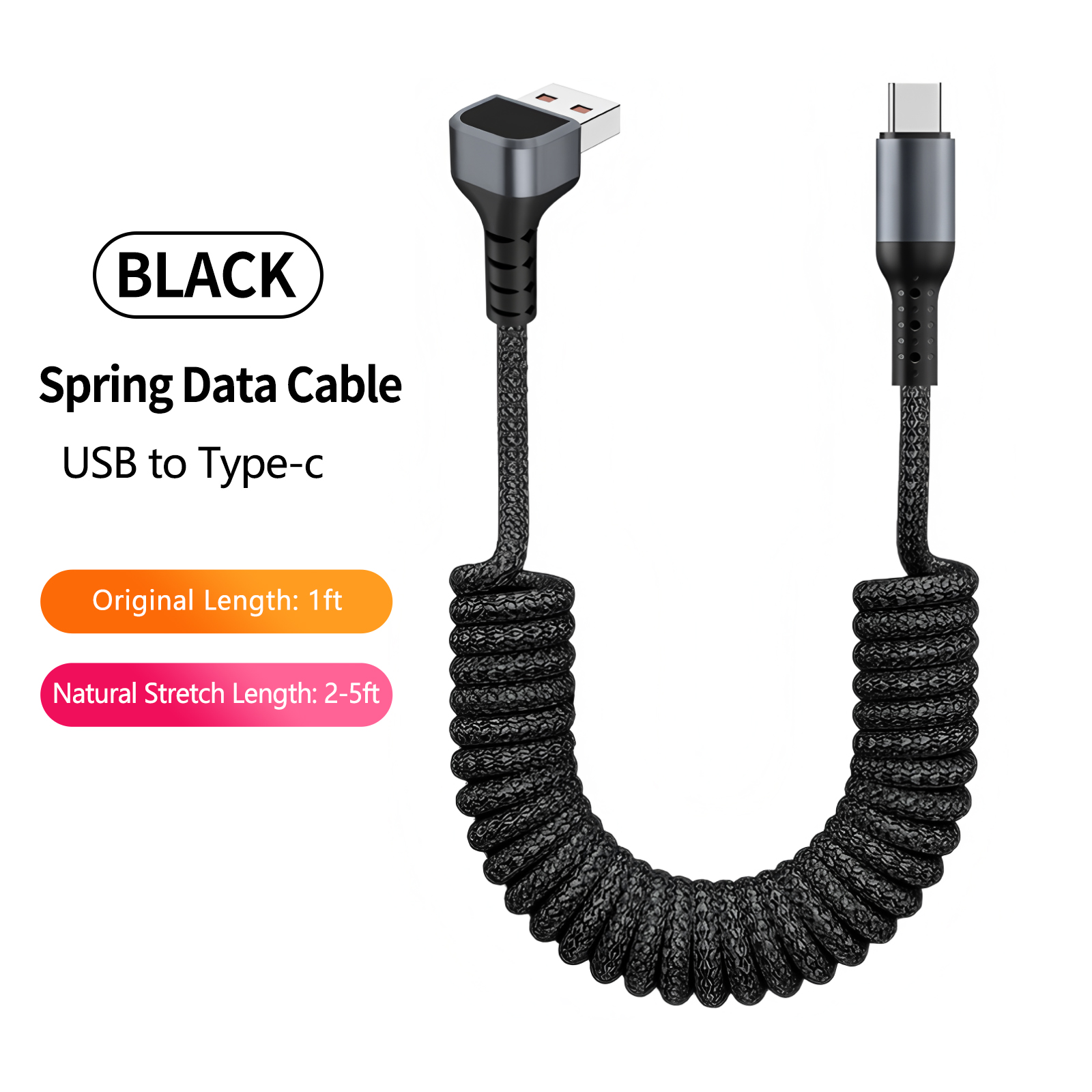 90 Derece Sarmal USB-A'dan USB - Coiled Usb Cable incelemesi ve fiyatı