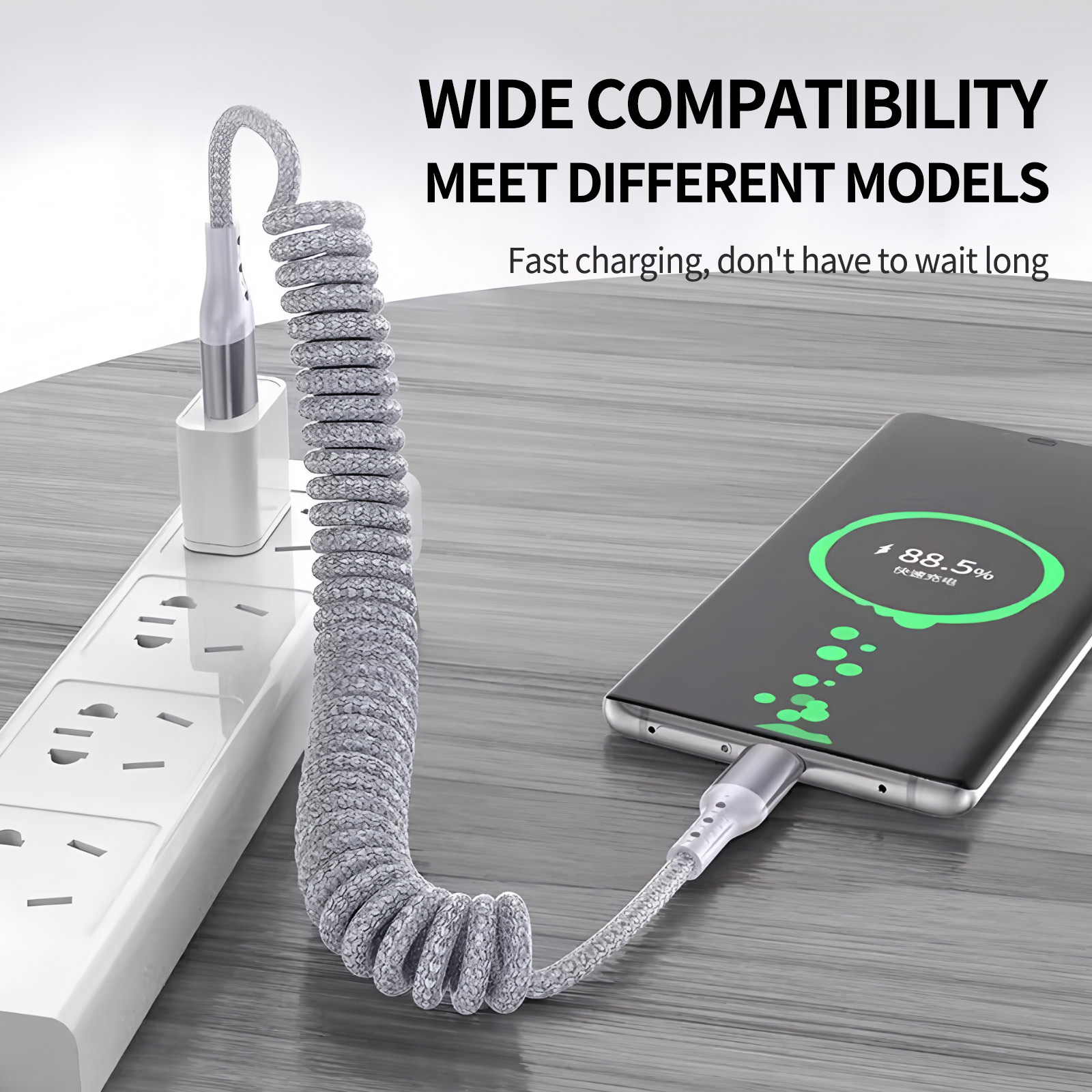 90 Derece Sarmal USB-A'dan USB - Coiled Usb Cable incelemesi ve fiyatı