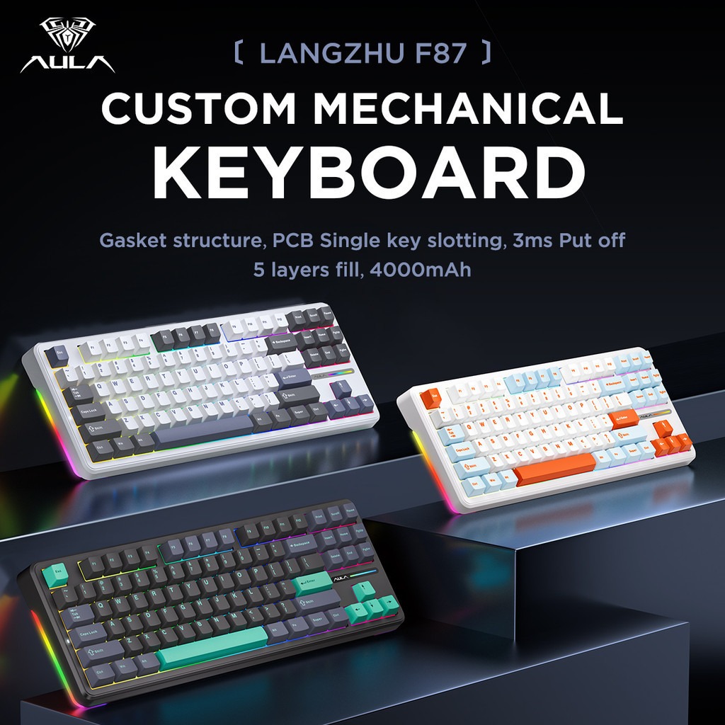 Aula F87 Pro Mekanik Klavye 87 - Gaming Keyboard Tkl incelemesi ve fiyatı
