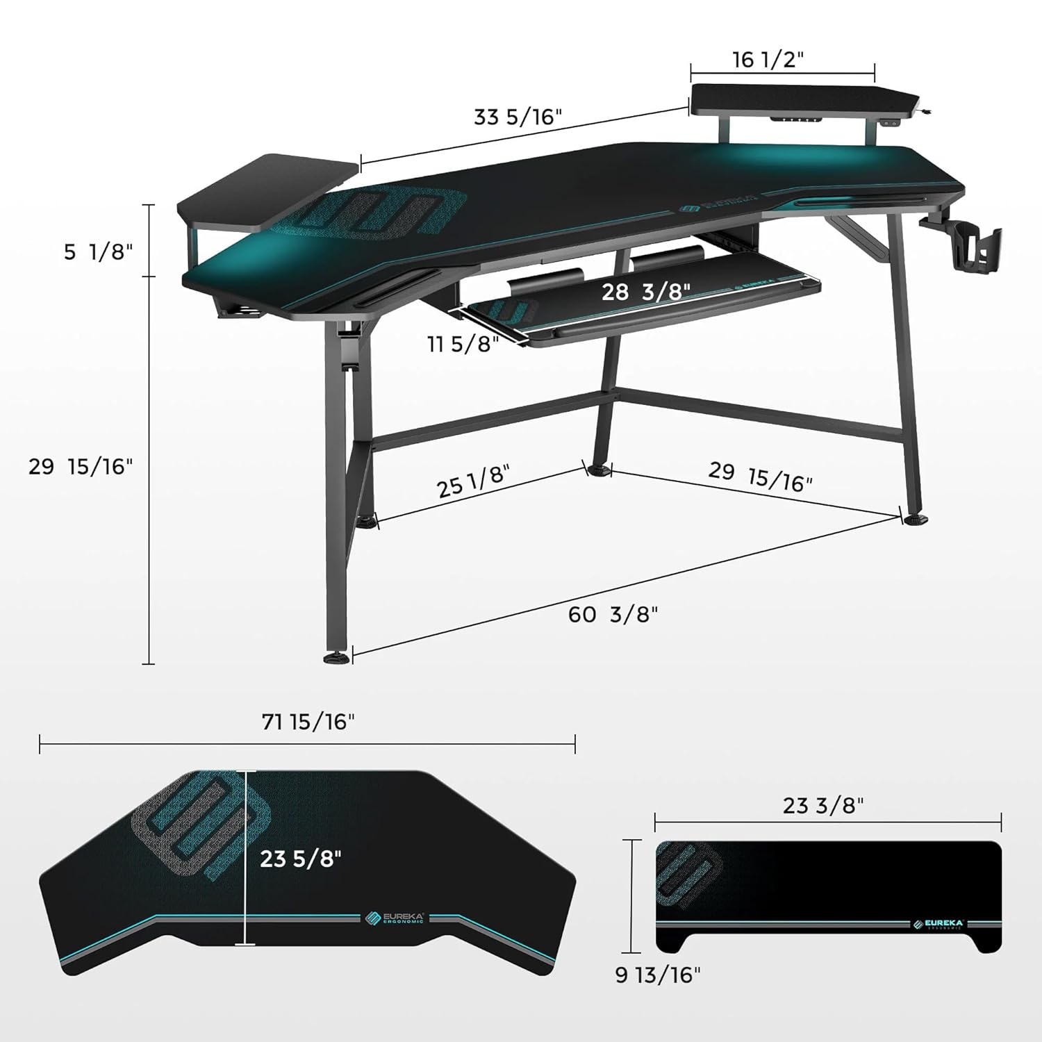 Oyun Masası Kanat Şeklinde Kla - Keyboard Gaming Black incelemesi ve fiyatı