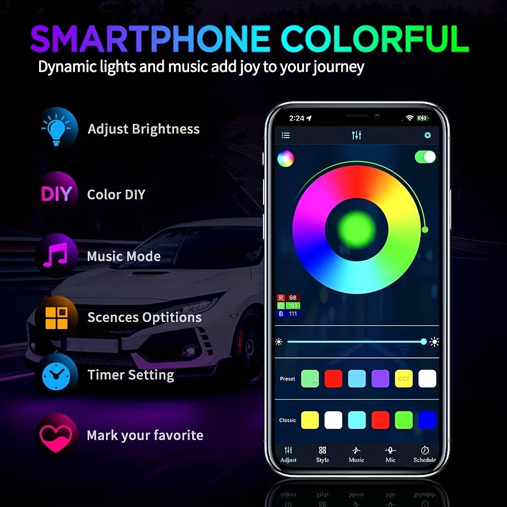 RGB Esnek Araç Altı Aydınlatma - Rgb Underglow Strip incelemesi ve fiyatı
