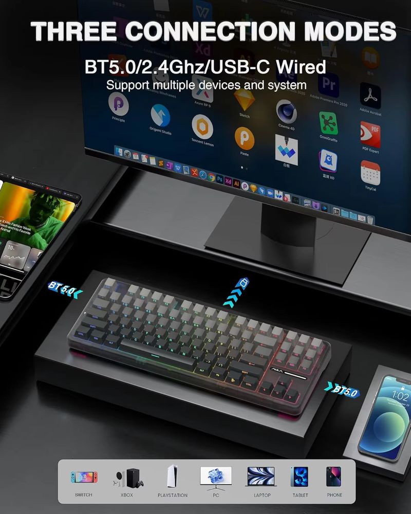 Aula F87 Kablosuz Mekanik Klav - Gaming Keyboard Tkl incelemesi ve fiyatı