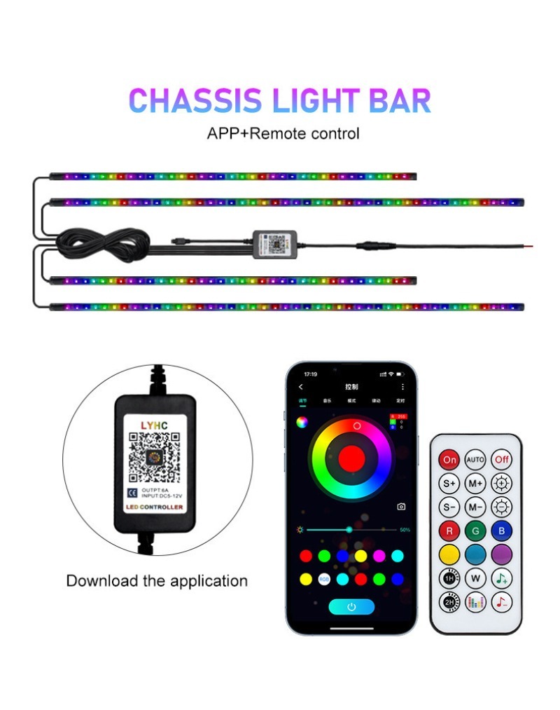 4'ü 1 arada Araba Esnek Alt Gö - Rgb Underglow Strip incelemesi ve fiyatı