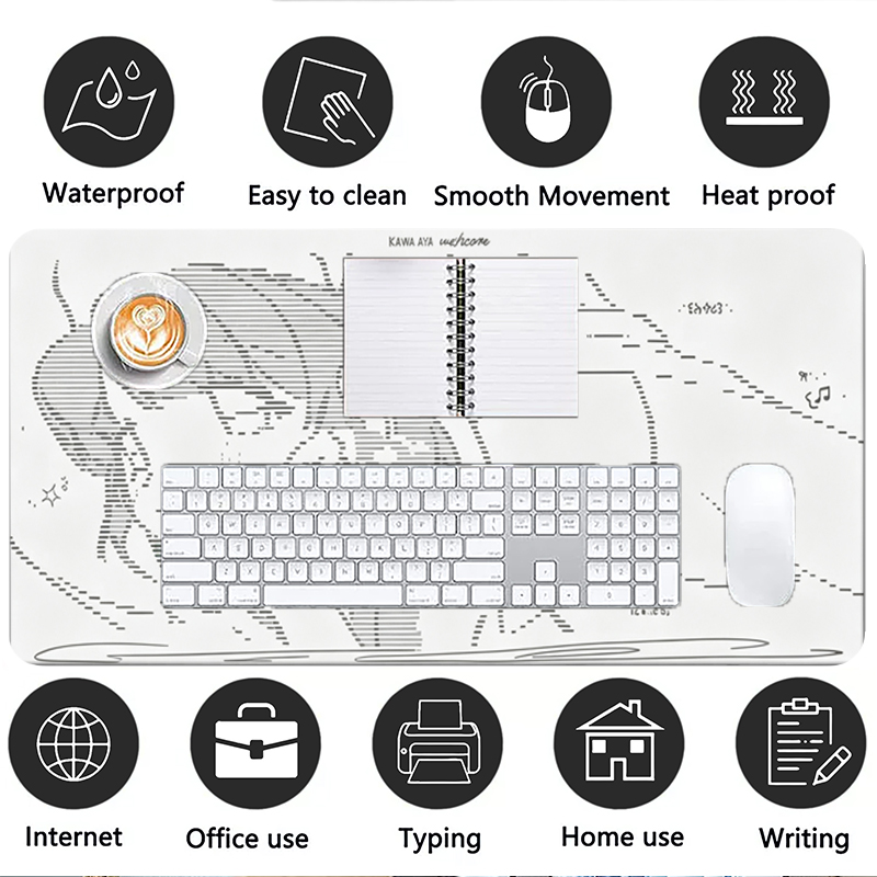 1 adet deri Mouse Pad Anime me - Gaming Keyboard Tactile incelemesi ve fiyatı